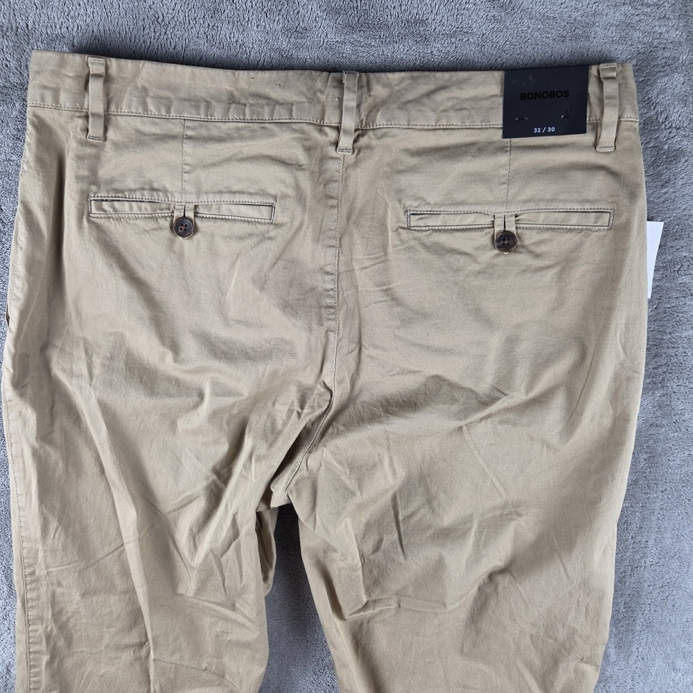 NWT Bonobos Slim Fit Chino Khaki Pants Men's Navy 32x30 Cotton Blend Stretch - Picture 7 of 14